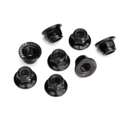 8447 Traxxas Nuts, 5mm flanged nylon locking (steel, black serrated) - Little Painter Art | Exploring the Endless Possibilities of Art| Shop All