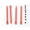 7118 Traxxas Push rod (molded composite) (red) (4)/ hollow balls (8) - Little Painter Art | Exploring the Endless Possibilities of Art| Shop All