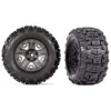 9072 Traxxas T&W Charcoal Gray 2.8" Wheels/Sledgehammer Tires (2) - Little Painter Art | Exploring the Endless Possibilities of Art| Brush