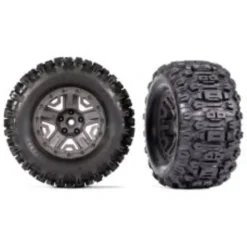 9072 Traxxas T&W Charcoal Gray 2.8" Wheels/Sledgehammer Tires (2) - Little Painter Art | Exploring the Endless Possibilities of Art| Brush