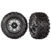 9072 Traxxas Tires & wheels, assembled, glued (black chrome 2.8" wheels) - Little Painter Art | Exploring the Endless Possibilities of Art| Shop All