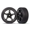 9370 Traxxas Tires & wheels, assembled, glued (black chrome 2.8" wheel) - Little Painter Art | Exploring the Endless Possibilities of Art| Shop All