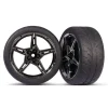 9371 Traxxas Tires and wheels, assembled, glued (split-spoke black chrome) - Little Painter Art | Exploring the Endless Possibilities of Art| Shop All