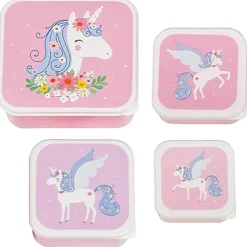 A Little Lovely Co. Lunch Container Set - Unicorn - Little Painter Art | Exploring the Endless Possibilities of Art| Hot