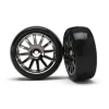 7573A Traxxas LaTrax Pre-Mounted Slick Tires & 12-Spoke Wheels (Black) - Little Painter Art | Exploring the Endless Possibilities of Art| Shop All