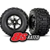 7774A Traxxas Sledgehammer Tires on Black Chrome Wheels for X-Maxx (2) - Little Painter Art | Exploring the Endless Possibilities of Art| Shop All