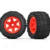 8672A Traxxas Tires & wheels, assembled, glued (orange Carbide wheels) - Little Painter Art | Exploring the Endless Possibilities of Art| Shop All