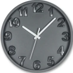 Abbott 12" Wall Clock - Charcoal - Little Painter Art | Exploring the Endless Possibilities of Art| Hot