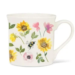 Abbott Bone China Mug 12oz Sunflowers & Bees - Little Painter Art | Exploring the Endless Possibilities of Art| Shop All