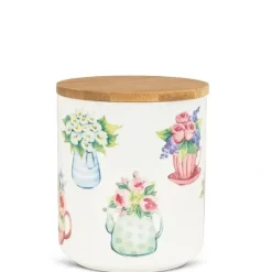 Abbott Canister, Small - Flower Teacups - Little Painter Art | Exploring the Endless Possibilities of Art| Hot