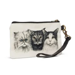 Abbott Cotton Pouch - Trio of Cats - Little Painter Art | Exploring the Endless Possibilities of Art| Shop All