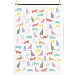 Abbott Cotton Tea Towel - Speckle Cats - Little Painter Art | Exploring the Endless Possibilities of Art| Hot