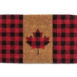 Abbott Doormat - Check Maple Leaf - Little Painter Art | Exploring the Endless Possibilities of Art| Hot