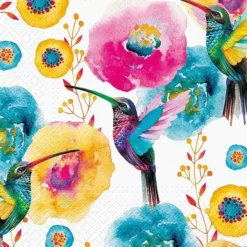 Abbott Lunch Napkins - Hummingbirds - Little Painter Art | Exploring the Endless Possibilities of Art| Hot