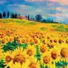 Abbott Lunch Napkins - Sunflowers - Little Painter Art | Exploring the Endless Possibilities of Art| Hot