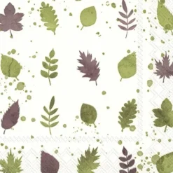 Abbott Lunch Napkins 20pk - Leaves - Little Painter Art | Exploring the Endless Possibilities of Art| Shop All