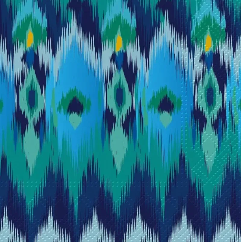 Abbott Lunch Napkins 20pk - Peacock Feather Design - Little Painter Art | Exploring the Endless Possibilities of Art| Hot