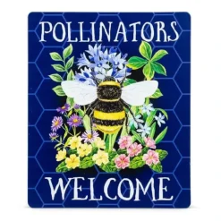 Abbott Metal Sign - Pollinators Welcome - Little Painter Art | Exploring the Endless Possibilities of Art| Shop All