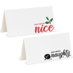 Abbott Placecards 12pk Naughty & Nice - Little Painter Art | Exploring the Endless Possibilities of Art| Hot