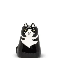 Abbott Planter - Sitting Cat Black and White - Little Painter Art | Exploring the Endless Possibilities of Art| Shop All