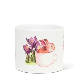 Abbott Planter - Small Bunny & Crocus - Little Painter Art | Exploring the Endless Possibilities of Art| Shop All