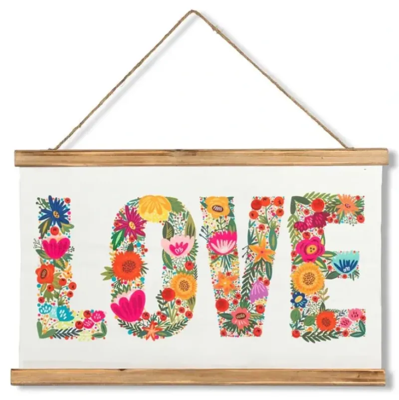 Abbott Scroll Wall Decor - Floral LOVE - Little Painter Art | Exploring the Endless Possibilities of Art| Hot