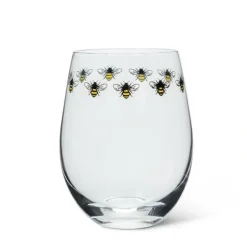 Abbott Stemless Wine Glass - Bees - Little Painter Art | Exploring the Endless Possibilities of Art| Shop All