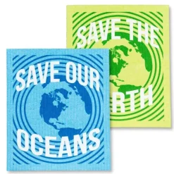 Abbott Swedish Sponge Cloth 2pk - Save the Earth - Little Painter Art | Exploring the Endless Possibilities of Art| Hot