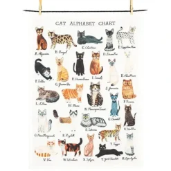 Abbott Tea Towel - Alphabet Cats - Little Painter Art | Exploring the Endless Possibilities of Art| Hot