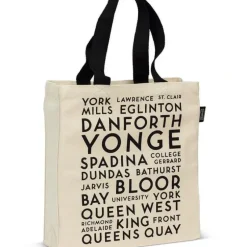 Abbott Tote Bag - Toronto Streets - Little Painter Art | Exploring the Endless Possibilities of Art| Canvas