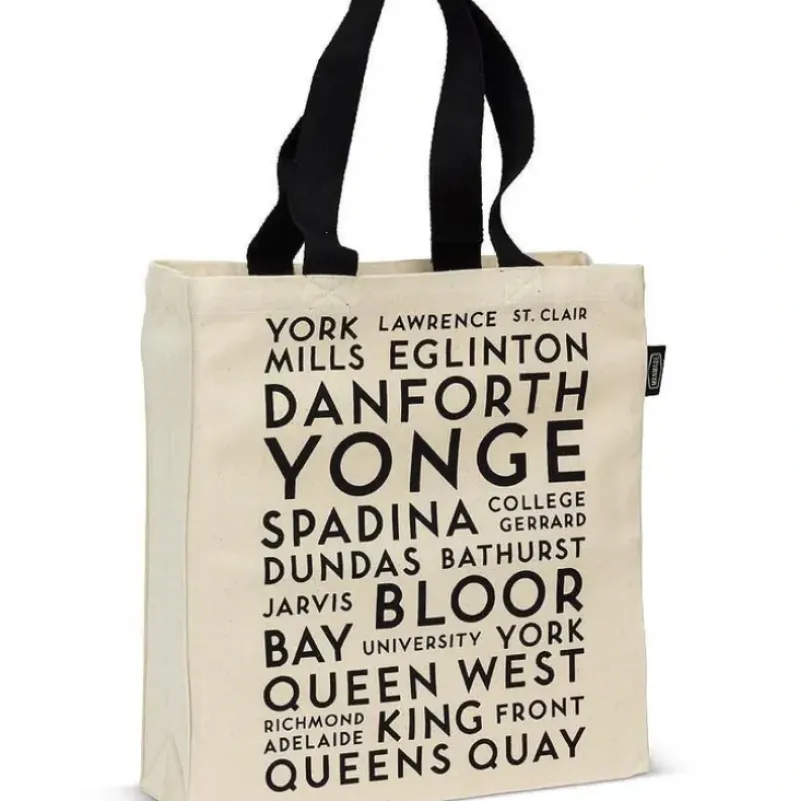 Abbott Tote Bag - Toronto Streets - Little Painter Art | Exploring the Endless Possibilities of Art| Canvas