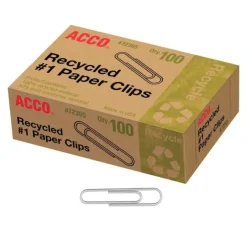 Acco Recycled Paperclips #1 Standard 100pk - Little Painter Art | Exploring the Endless Possibilities of Art| Shop All