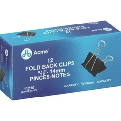Acme Foldback Clips 9/16" Pack of 12 - Little Painter Art | Exploring the Endless Possibilities of Art| Shop All