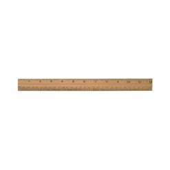 Acme Westcott 12" Ruler Wood with Metal Edge - Little Painter Art | Exploring the Endless Possibilities of Art| Shop All