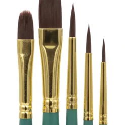Acrylic Brush Set of 5 Brushes - Little Painter Art | Exploring the Endless Possibilities of Art| Brush