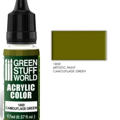 Acrylic Color CAMOUFLAGE GREEN - Little Painter Art | Exploring the Endless Possibilities of Art| Pigment