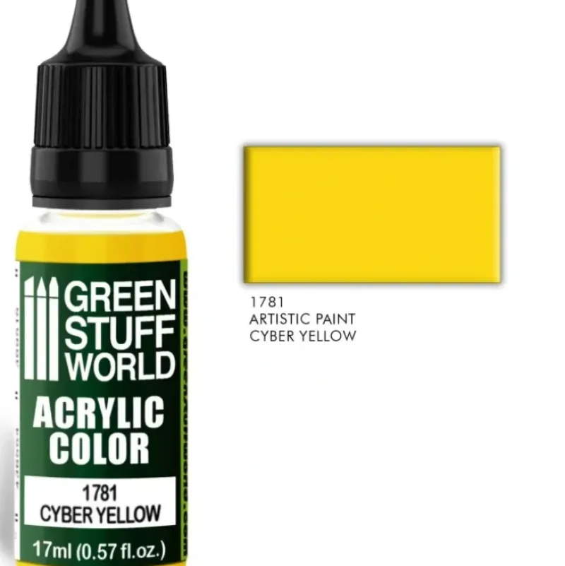 Acrylic Color CYBER YELLOW - Little Painter Art | Exploring the Endless Possibilities of Art| Pigment