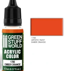 Acrylic Color EMBER ORANGE - Little Painter Art | Exploring the Endless Possibilities of Art| Pigment