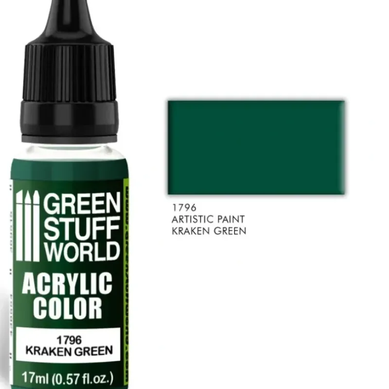 Acrylic Color KRAKEN GREEN - Little Painter Art | Exploring the Endless Possibilities of Art| Pigment