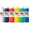 Acrylic Paint 500ml bottles - Assorted Colours - Trial Pack of 6 - Little Painter Art | Exploring the Endless Possibilities of Art| Canvas