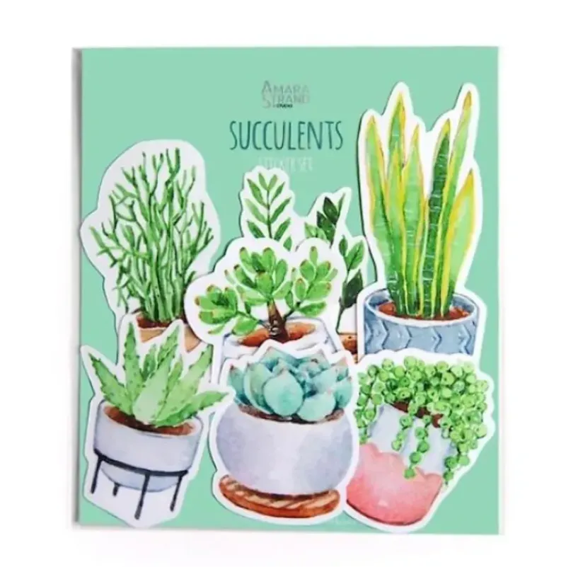 Amara Strand Studio Sticker Set - Succulents - Little Painter Art | Exploring the Endless Possibilities of Art| Hot