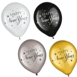 Amscan Balloons 15pk "Happy New Year" - Little Painter Art | Exploring the Endless Possibilities of Art| Hot