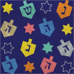 Amscan Beverage Napkins - Hanukkah Joy - Little Painter Art | Exploring the Endless Possibilities of Art| Hot