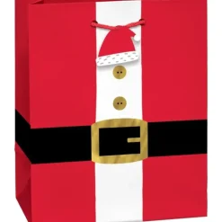 Amscan Christmas Gift Bag, Small - Santa Belt - Little Painter Art | Exploring the Endless Possibilities of Art| Hot