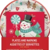 Amscan Christmas Holiday Plates & Napkins Value Pack 60pc Set - Little Painter Art | Exploring the Endless Possibilities of Art| Hot
