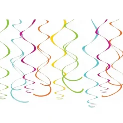 Amscan Colourful Plastic Swirl Decorations - Little Painter Art | Exploring the Endless Possibilities of Art| Shop All