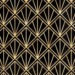 Amscan Glitz & Glam Hot-Stamped Lunch Napkins 16pk - Little Painter Art | Exploring the Endless Possibilities of Art| Hot