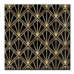Amscan Glitz & Glam Hot-Stamped Beverage Napkins 16pk - Little Painter Art | Exploring the Endless Possibilities of Art| Hot