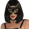 Amscan Halloween Costume Mask - Fancy Black Marabou Cat - Little Painter Art | Exploring the Endless Possibilities of Art| Hot