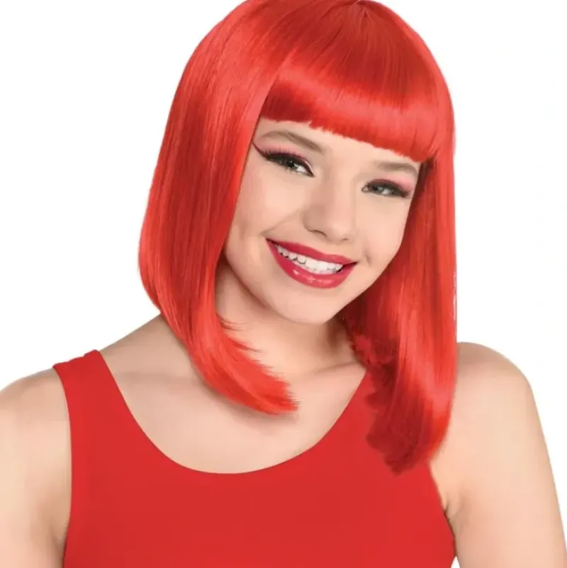 Amscan Halloween Costume Wig - Red Bob - Little Painter Art | Exploring the Endless Possibilities of Art| Hot